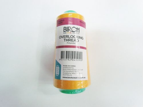 Great value 2500m Polyester Overlocking Thread- 134 Gold available to order online Australia