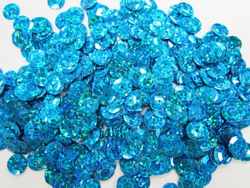 Great value 24gm Sequin Pack- Holographic Blue- 10mm #034 available to order online Australia