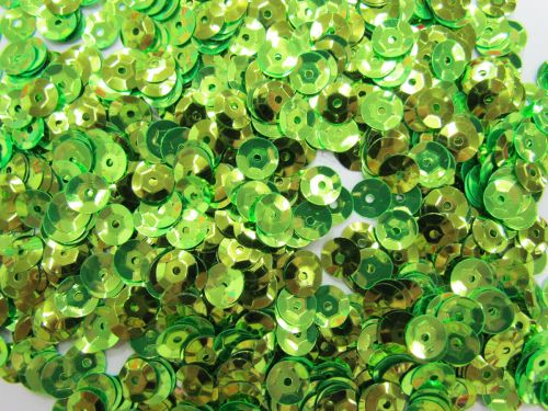 Great value 24gm Sequin Pack- Lime Green- 6mm #039 available to order online Australia
