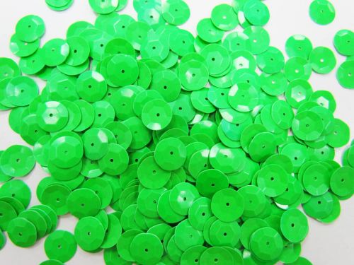 Great value 24gm Sequin Pack- Fluro Green- 10mm #040 available to order online Australia