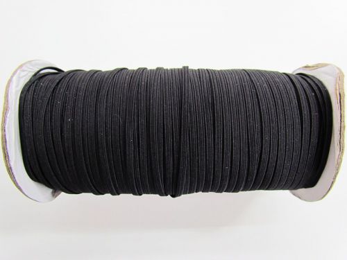 Great value 182m Roll of 3mm Braided Elastic- Black- 1005m available to order online Australia