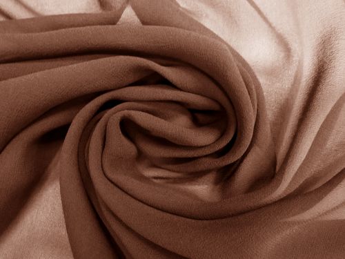 Great value Silk Georgette- Warm Brown #10216 available to order online Australia