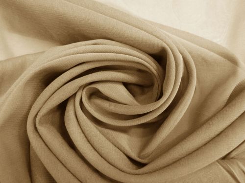 Great value Stretch Silk Chiffon- Camel Brown #10217 available to order online Australia