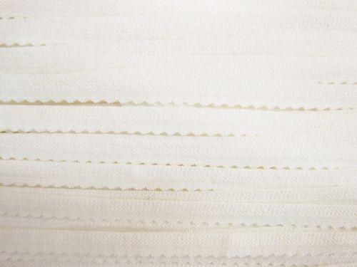 Great value 30m Roll of 8mm Scallop Lingerie Elastic- Ivory #T277 available to order online Australia