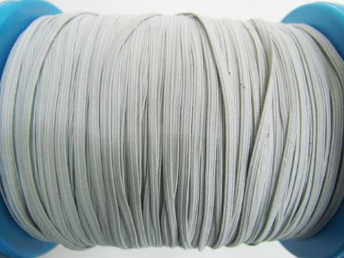 Great value 3mm Braided Elastic- Cool Grey #1017M available to order online Australia