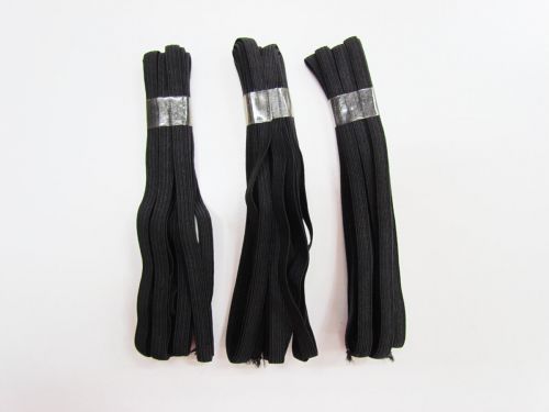 Great value 3m pack of 6mm Braided Elastic- Black - 3 Pack Bundle #1018F available to order online Australia