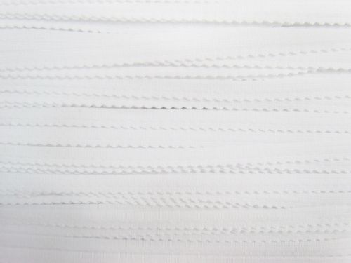 Great value 50m Roll of 8mm Scallop Lingerie Elastic- White #T292 available to order online Australia