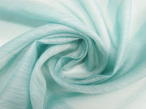 Great value Silk Linen Organza- Aqua #10365 available to order online Australia