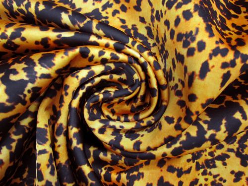 Great value Dappled Leopard Bonded Sateen On Stretch Crepe #10369 available to order online Australia