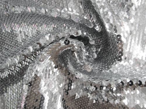 Great value High Density Embroidered Stretch Sequins- Silver #8147 available to order online Australia
