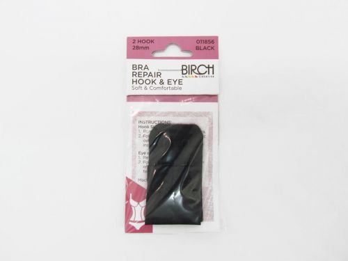 Great value Bra Back Hook/Eye 28mm 2 Hook- Black available to order online Australia