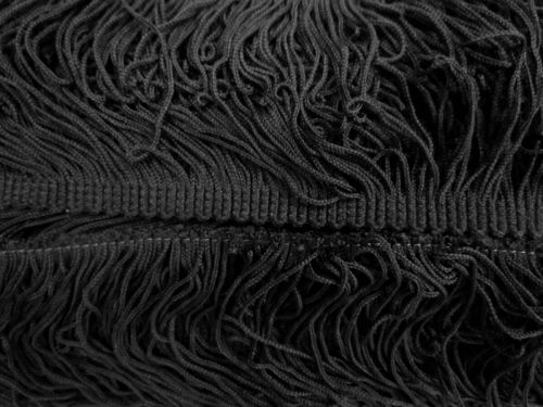 Great value 18.2m Roll of 105mm Fringe Trim- Black #T349 available to order online Australia