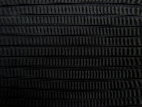 Great value 12mm Ribbed Elastic- Ribbed Black #464 available to order online Australia