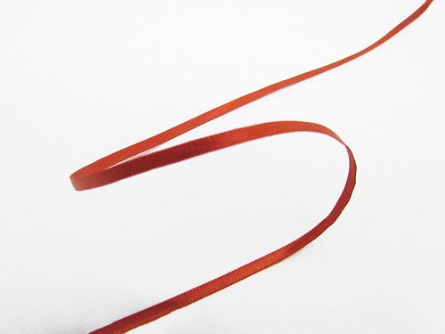 Great value 3mm Double Faced Satin Ribbon- Rust Red #T355 available to order online Australia