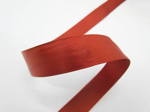Great value 22mm Double Faced Satin Ribbon- Rust Red #T374 available to order online Australia