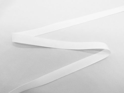 Great value 10mm Grosgrain Ribbon- White #T380 available to order online Australia
