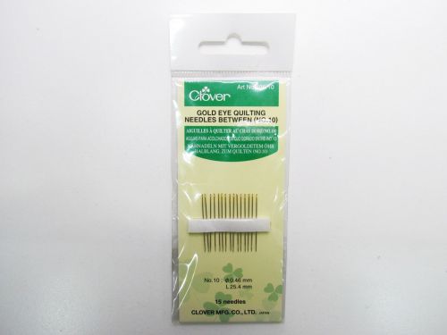 Great value Clover Gold Eye Quilting Needles No.10 available to order online Australia
