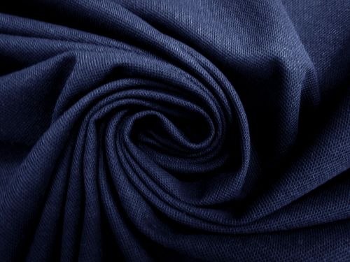 Great value Cotton Blend Pique Knit- Navy Blue #10614 available to order online Australia