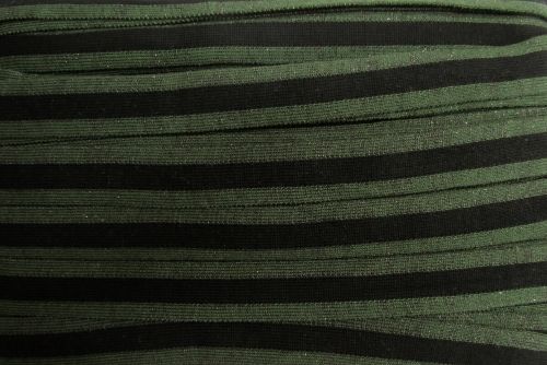 Great value 25mm Rib Knit Tape Trim- Glitter Green Stripe #566 available to order online Australia