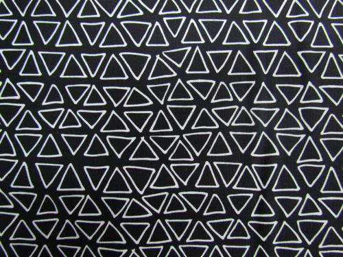 Great value Monochrome Cotton- Triangles- White on Black DV3671 available to order online Australia