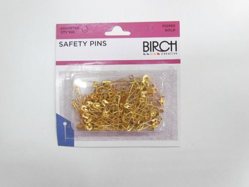Great value Safety Pins- Gilt Midgets- Assorted Sizes- Pack of 100 available to order online Australia