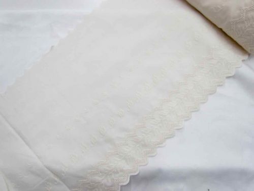 Great value 38cm Windswept Leaf Broderie Trim- Cream available to order online Australia