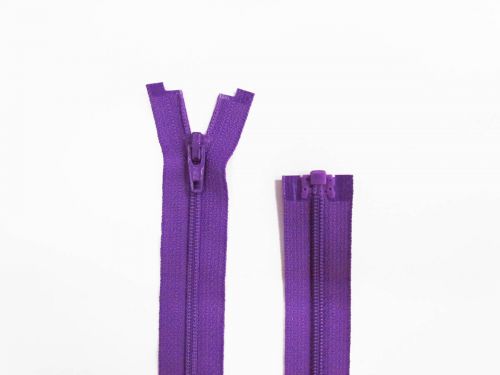 70cm YKK Open End No.3 Zip- Petunia Purple #TRW168