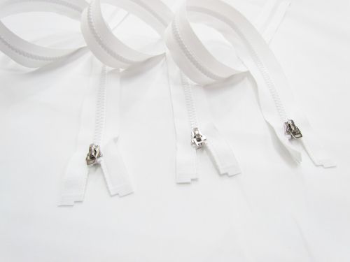 Great value Zipper Bundle- Short Head Open End- 60cm White- Pack of 3 available to order online Australia