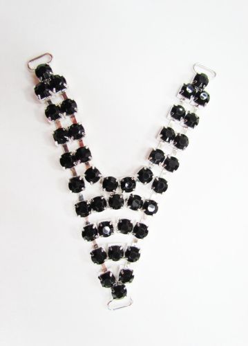 Great value Diamante Rhinestone Trim Insert- Black available to order online Australia