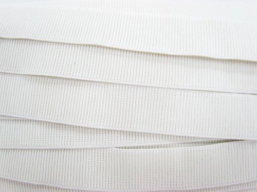 Great value Budget Elastic- 32mm Ribbed- White #T564 available to order online Australia