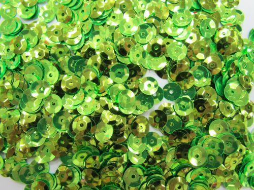 Great value 24gm Sequin Pack- Lime Green- 6mm #039 available to order online Australia