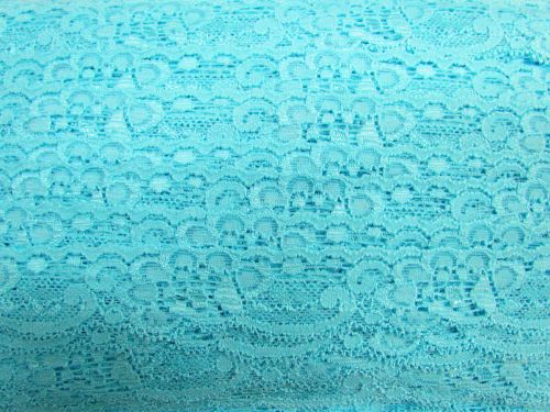 Great value 30mm Stretch Lace Trim- Lagoon Blue #364 available to order online Australia