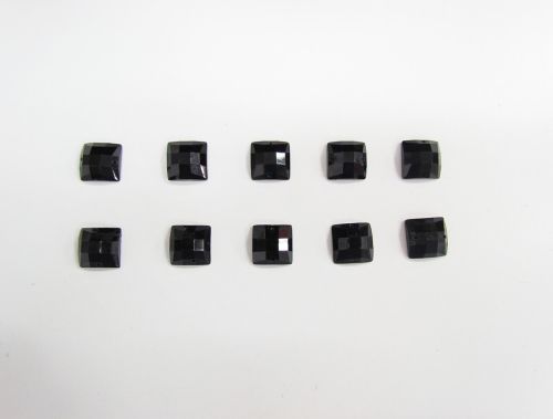 Great value Sew On Rhinestones- 12mm Square- Black RW303- Pack of 10 available to order online Australia