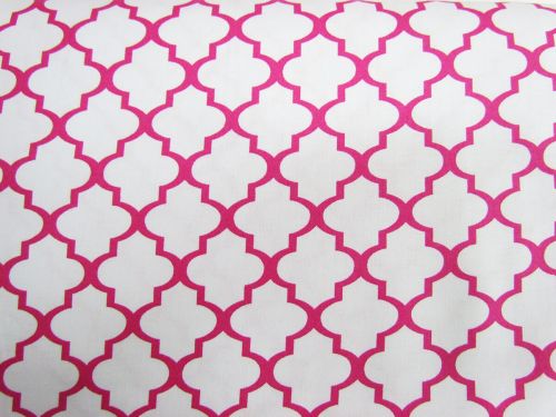 Great value Quatrefoil Cotton- Pink #4602 available to order online Australia