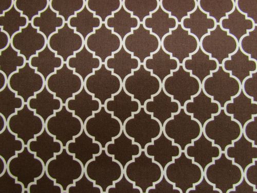 Great value Quatrefoil Cotton- Brown #PW1151 available to order online Australia