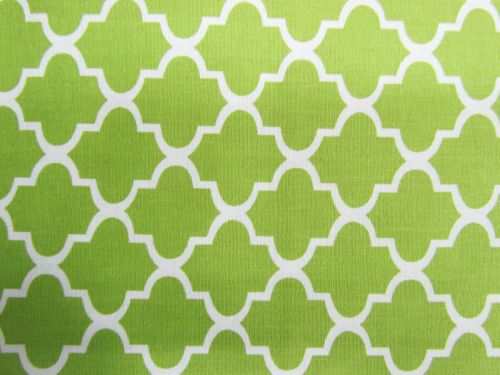 Great value Quatrefoil Cotton- Lime #PW1130 available to order online Australia