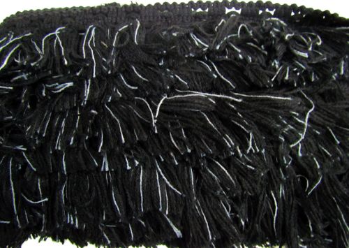 Great value 60mm Cotton Tassel Trim- Black Swan #476 available to order online Australia