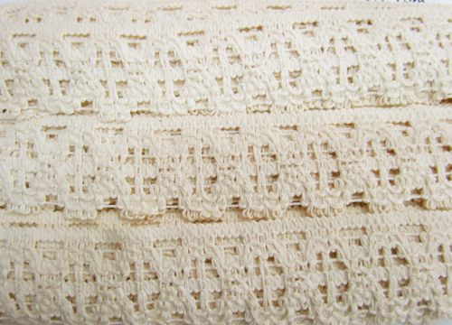 Great value 50mm Cotton Lace Trim- Sandstone #483 available to order online Australia