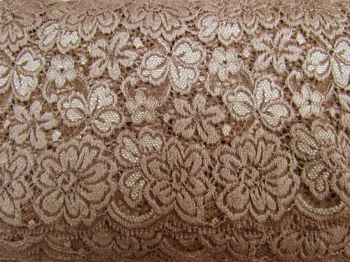 Great value 13cm Stretch Lace Trim- Tiramisu #581 available to order online Australia