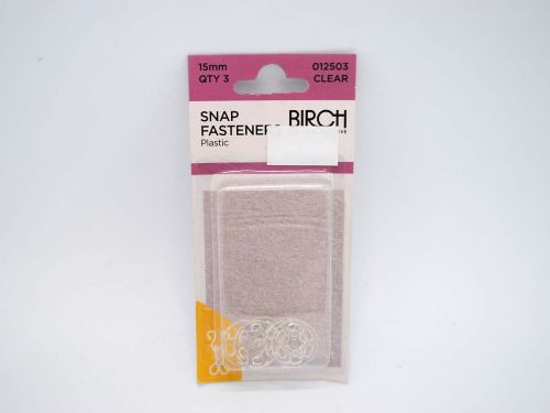 Great value Snap Fasteners- 15mm- Clear- Pack of 3 available to order online Australia