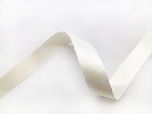 Great value Double Sided Satin Ribbon- 25mm- 419 BRIDAL WHITE available to order online Australia