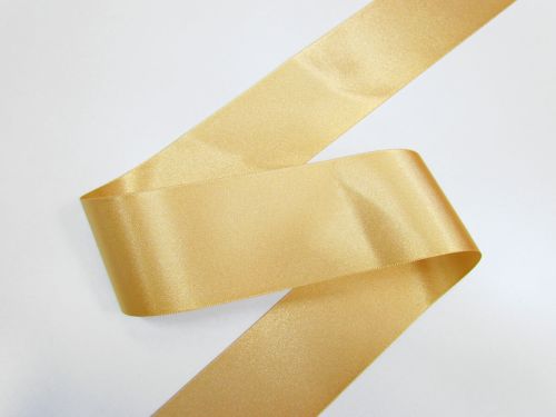 Great value Double Sided Satin Ribbon- 50mm- 82/678 HONEY GOLD available to order online Australia