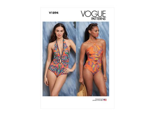 Great value Vogue Pattern V1894 MISSES' SWIMSUITS- Size Y5 (18-20-22-24-26) available to order online Australia