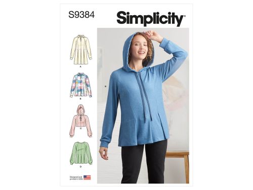 Great value Simplicity Pattern S9384 MISSES' SWEATSHIRTS- Size H5 (6-8-10-12-14) available to order online Australia