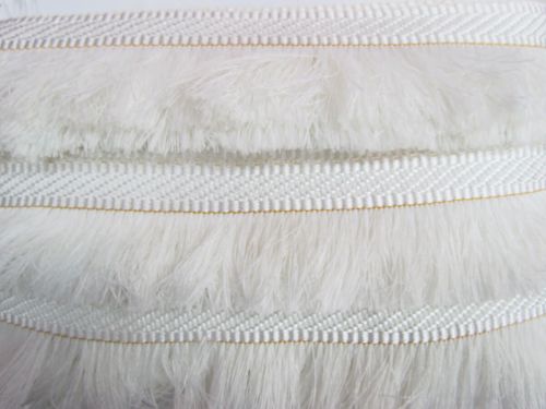 Great value 70mm Embroidered Tape Fringe- White available to order online Australia