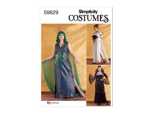 Great value Simplicity Pattern S9629 Misses' and Women's Costumes- Size AA (10-12-14-16-18) available to order online Australia