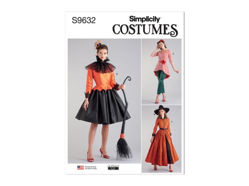 Great value Simplicity Pattern S9632 Misses' Costumes by Theresa Laquey- Size H5 (6-8-10-12-14) available to order online Australia