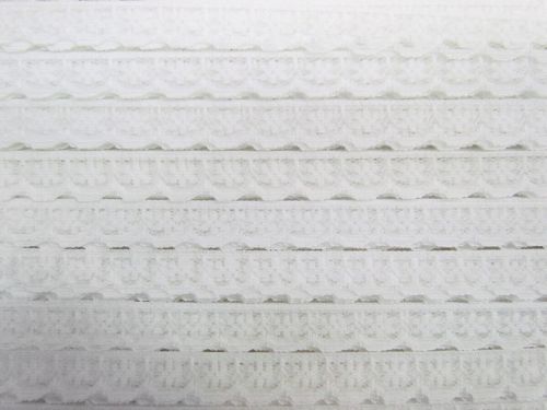 Great value 12mm Daisy Scalloped Lace Trim- White #T061 available to order online Australia