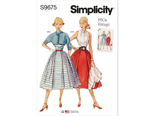 Great value Simplicity Pattern S9699 Misses' Vintage Skirt, Blouse and Jacket- Size H5 (6-8-10-12-14) available to order online Australia