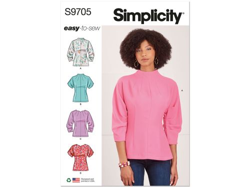 Great value Simplicity Pattern S9705 Misses' Tops- Size H5 (6-8-10-12-14) available to order online Australia